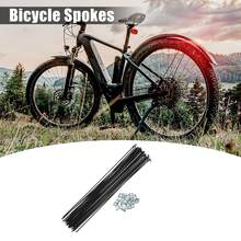 Bicycle Spokes Steel Bike Spoke With Nipples For Most Bicycle - 黑色14G 36件鋼 - 查看 2