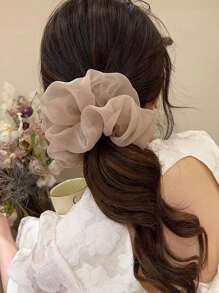5pcs/3pcs/1pc Classic Black White Brown Large Intestine Headband, Headband, High-End Temperament Headband, Headband, Headband Tie, Black Summer Hair Accessory, Headband, New Style, Suitable For Bag Accessories