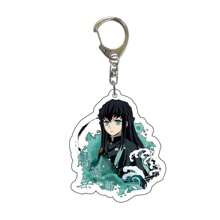 bandai Cartoon Bag Hanging Decoration Acrylic Key Chain : Kimetsu No Yaiba Iguro Obanai Cute Y2K Cartoon Pendant, Suitable For Shoulder Bags And Backpacks And Keys, The Perfect Gift For Fans, Cosplay Party Decoration Pendants Car Pendants Creative Anime Derivatives, Japanese Comic Pendants, Senior Anime Fans Collections, Otaku Series Gifts , Cheap Holiday Gifts