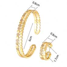 2pcs Fashionable & Elegant Zirconia Sparkling Hexagon Geometric Bracelet Set For Women, Suitable For Daily, Party, Banquet Wear