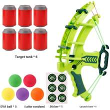 2025 New Archery Toy Set For Kids, EVA Foam Ball Bucket, Indoor Outdoor Shooting Target Game, Birthday/Holiday Gift