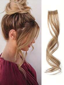 Synthetic Hair Bangs Clips Front Side Long Bangs Fake Fringe Clip In Hair Extensions Accessories For Women - Multicolor - View 13