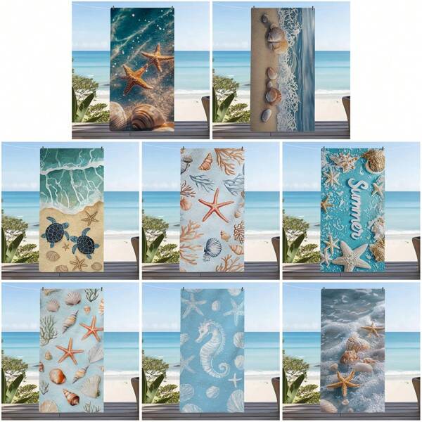 1 Stück Tier-Muster Handtuch aus ultrafein Faser mit Magnet, schnelltrocknend, superabsorbierend, leicht, Reisehandtuch, mehrfarbig bedrucktes Schwimmhandtuch, für Camping, Schwimmbad, Wassersport, Yoga, Fitness, Rucksack