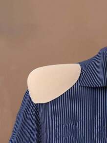 Almohadillas para hombros autoadhesivas de esponja, realzadores de hombros, almohadillas para hombros de esponja sin costuras, almohadillas para hombros envueltas en tela de punto, almohadillas de repuesto duraderas para trajes, vestidos y prendas, hombros de blazer, traje, camiseta