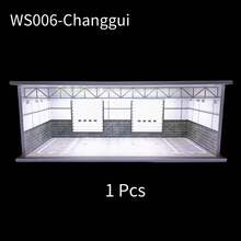 Meiduoxing 1pc 1/64 Garage Parking Lot Car Garage Model Car Scene Storage Display Box Car Model Replica Collection Toys For Male Car Garage Diorama Parking Lot Lighted Assembly Scene Display&Collection&Gift - Multicolor - View 17