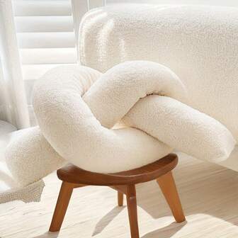 1个北欧风打结抱枕 - 柔软透气 - 适用于沙发、客厅、卧室、办公室，也可作为节日礼物 - 可机洗