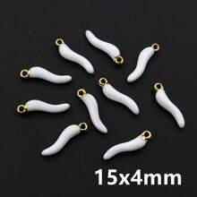 5pcs Enamel Chili Pepper Charms Pendant Multi Colors For DIY Jewelry Making Earrings Necklace Pendants Accessories Findings