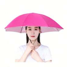 1 pieza Paraguas sombrilla de pesca, gorro de paraguas, gorro paraguas para llevar en la cabeza, gorro impermeable con sombrero plegable que permite tener las manos libres durante la actividad