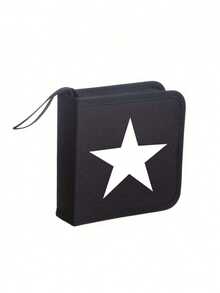 1pc 40pcs CD/DVD Case Holder: Portable Wallet Disc Storage Binder For Car, Home & Travel - Keep Your Discs Organized!Suitable For Daily Use,Birthdays, Holidays, Vacation,Daily Storage,Mother's Day Gift - Black - View 5