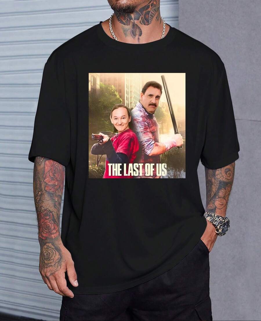 Marquito Ellen Meme T-Shirt The Last Zoeira Of Us Series Ratinho Season Humor Season - màu đen - Xem 1