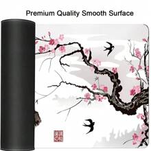 Mousepad Large XXL Cherry Blossom Art Print Anime Landscape Pretty Cute Mousepad  Rubber Mousepad Computer Accessories Keyboard Mouse Popular Mat Table Mat Floor Mat Gift For Someone To Send Male And Female Friends Gaming Mousepad