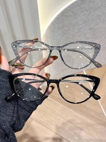 modische Brille - 2 pcs kombinasi warna hitam dan abu-abu - View 2