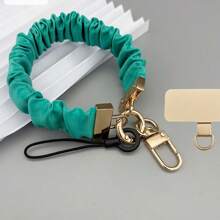 1 Set New Fashion Wristlet Phone Lanyard With Metal Card Slot, Suitable For Elegant Ladies Phone Charm Pendant, Convenient Phone Strap Chain With Metal Ring Clasp Gifts For Mother, Family, Friends, Birthday, Holiday Phone Chain