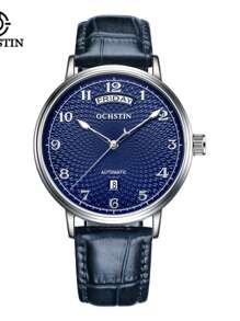 OCHSTIN Herren Uhr Automatikuhr für Herren, luxuriöse königliche Geschäfts Mechanik Sport Männer Uhr mit automatischem Datum und Tag, Lederarmband