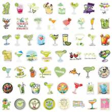 56 Peças Adesivos de Margarida Estética Adesivos de Vinil Decalques para Scrapbook, Diário, Laptop, Parachoque, Skate, Garrafas de Água, Computador, Telefone, Desenho Animado, Capacete, Adesivos de Carro