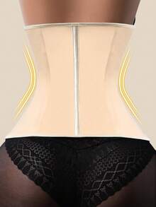 1pc Latex Waist Trainer Body Shape Corset Women's Sheath Flat Belly Shapewear Tummy Contorl Abdomen Girdles For Woman Molding Slimming Corset Reducing Body Shaper Fajas Underwear Belt