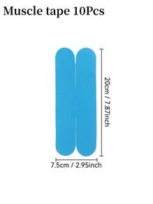 10 pezzi di patch protettivi elastici anti-usura per muscoli, ginocchiere/gomitiere/spalline multi-parte riutilizzabili, con fasce di supporto regolabili, impermeabili e resistenti all'usura, unisex, adatti per palestra estiva, corsa e fitness