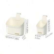 Multi-Functional Hanging Storage Basket - Kitchen, Bathroom, And Toilet Organizer Rack, Bedside Plastic Storage, Bathroom Supplies Organizer, Wall-Mounted Space-Saving, Portable Storage Solution., Shelf Baskets