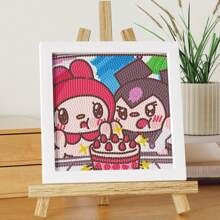 Sanrio 1 Set Sanrio Hello Kitty & Friends 5D DIY Diamond Painting Kit With Frame, Cute Gift For Diamond Painting Beginner