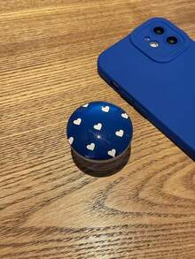 Blue Creative Inflatable Expandable Phone Holder, Desktop Slouchy Bracket, Multifunctional Portable Phone Stand Compatible With IPhone, Android Phone, Gift For Birthday, Family, Friends Push-Pull Phone Grip, Phone Accessories - Multicolor - View 13