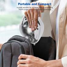 Aufbewahrungskoffer für P5/P5 Edge/X One Serie Controller, tragbare Hartschalen-Transporttasche, transparent und sichtbar, resistent gegen Staub/Kratzer/Wasser. Mit 1 Ladekabel, 1 Schlüsselband und 1 transparentem Haken