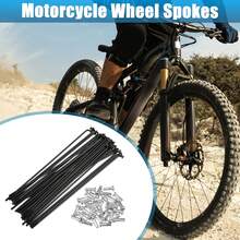 Bicycle Spokes Metal Bike Spoke With Nipples For Most Bicycle - 黑色,銀色 136mm 14G 36Pcs 金屬 - 查看 2