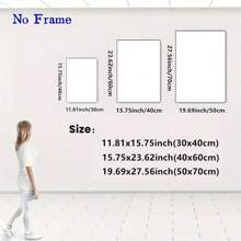 1 Pc Optional Frame Posters Wall Arts Vintage Colorful Funny Home Bathroom Girl Room Wall Decor Paintings Fruit Banana Peach Red Wine Sexy Woman Canvas Posters Wall Print Art, Wall Art With Frame