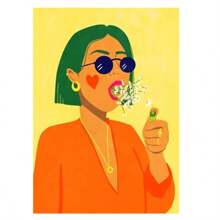 1 Pc Optional Frame Posters Wall Arts Vintage Colorful Funny Home Bathroom Girl Room Wall Decor Paintings Fruit Banana Peach Red Wine Sexy Woman Canvas Posters Wall Print Art, Wall Art With Frame