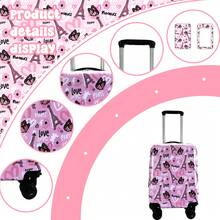 1pc Card Holder /16inch Mini Suitcase Set For Girls Hardside Luggage With Spinner Wheels 2 Pieces 16inch Suitcase On Luggage Airline Approved Vacation Travel Accessories Summer Travel Essentials Travel Bag For School School Accessories School Stuff - Multicolor - View 7