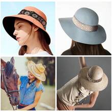 3Styles Cowboy Western Hat Band Hat Bands For Cowboy Cowgirl Hats Accessories Fedora Hat Decoration Suitable For 58-60cm Hat - Multicolor - View 5