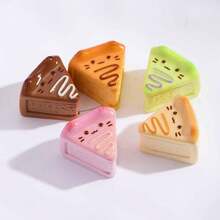 Simulation Triangle Cheese Cake Desserts Food Play Accessories Decor Model For DIY Pretend Play - Multicolor - View 2