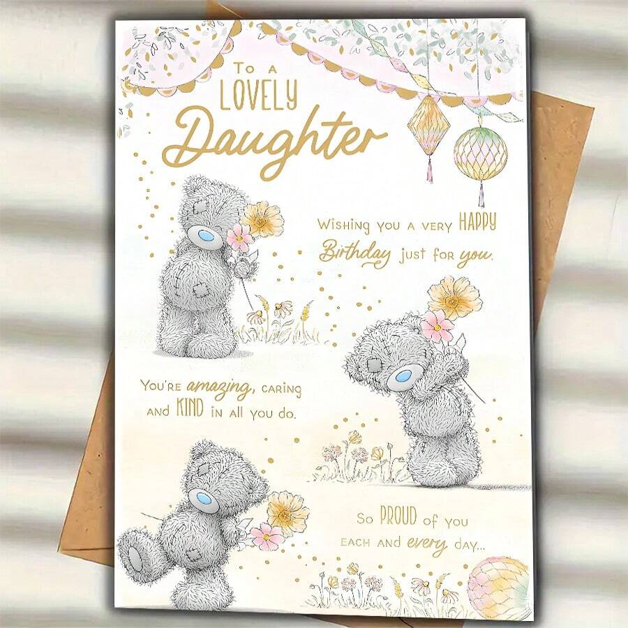 Me To You Tatty Teddy Cute Birthday Card To A Lovely Daughter - Multicolor - View 1