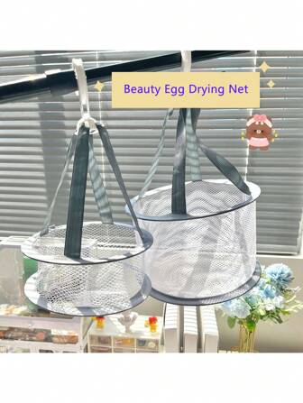 1pc Foldable Drying Rack, Mini Drying Basket, Household Drying Net, Suitable For Makeup Sponges, Makeup Blenders, Makeup Brushes