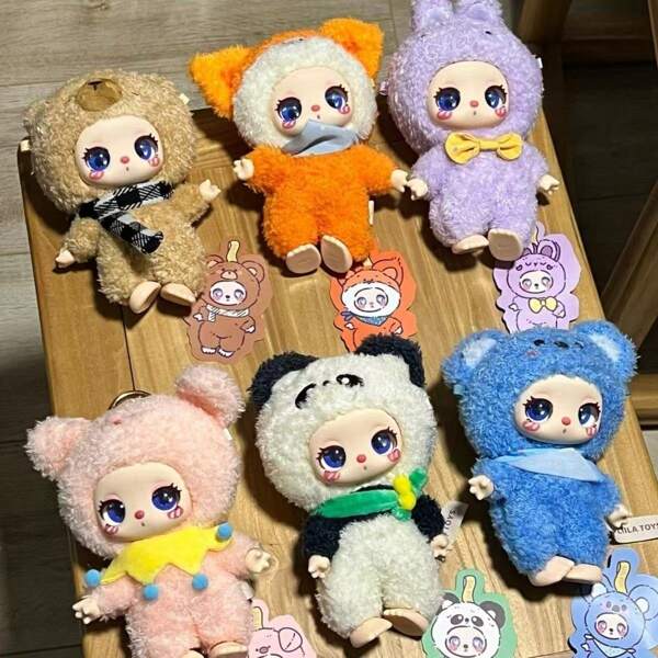 Caja sorpresa ciega, 2da generación de gato beckoning moteado de Lilya, caja ciega de peluche lindo, regalo de peluche