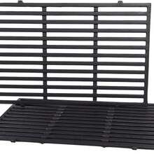 GasSaf 7638 Grill Grates For Weber Spirit 300 310 315 320 330, 17.5x12 Cast Iron Grates For Genesis 1000-3500, Genesis Gold Silver Platinum B/C, Spirit 700, Weber 900, Replace Grill Parts 7639 65906 - 17,5" x 11,9" x 2" - Xem 3