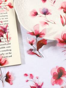 240pcs/Set Floral Waterproof Sticker Pack, Colorful Pet Flower Wind Series Sticker For Scrapbooking, Albums, Gift Wrapping, DIY Creative - Multicolor - View 12