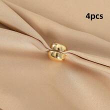 4 pièces/8 pièces Pinces magnétiques pour foulards, fixateurs de col de chemise, broche cachée anti-exposition pour les foulards, broche décorative 2 en 1