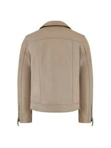 Bolongaro Trevor Real Leather Classic Biker Jacket - Brown - View 7