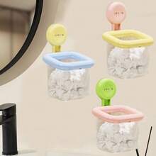 Suction Cup Toothbrush Storage Case Wall Hanging Without Drilling Face Towel Storage Box For Bathroom