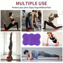 2 Set di ginocchiere protettive in schiuma ad alta elasticità, tappetino antiscivolo, set universale (polso/gomito/ginocchio) per yoga, pilates, fitness, allenamento domestico e sport