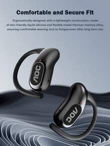 AOC ACD3504 黑色蓝牙耳机，头戴式耳机，配备大驱动器，Hi-Fi 音质，游戏，防噪音，双麦克风，佩戴舒适，无线耳机兼容智能手机 - 黑色 - 查看 8