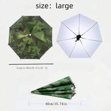 1 pieza Paraguas sombrilla de pesca, gorro de paraguas, gorro paraguas para llevar en la cabeza, gorro impermeable con sombrero plegable que permite tener las manos libres durante la actividad