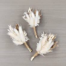 1/2/3/4/5/6/9/12 件波西米亚风干花花束迷你婚礼手工干花花瓶装饰工艺品 DIY 照片胸花男士花卉植物花伴娘儿童礼物生日装饰，秋季装饰，秋季