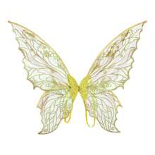 1pc Holiday Fairy Wings ,Carnival Festival Party Performance Props, Sparkle Butterfly Wing Wedding Costume Angel Wings For Women Carnival Dress Up Accessories,Hot Gold Dazzling Butterfly Wings Fairy Wings,Birthday Present Halloween - Multicolor - View 9