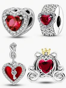 1 pieza Cuentas de plata de ley 925 con diseño de amante de calabaza en carreta, adecuado para pulseras y brazaletes de mujer, manualidades de joyería y combinación con atuendos diarios como decoración de joyería para chicas