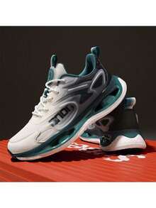 Casual Sports Shoes, Outdoor Sneakers For Couples, Men's Lightweight Casual Shoes, Breathable Luminous Fashion Sports Shoes, High Elastic Popcorn Sole Student Couples Jogging Night Running Shoes, Street Sneakers