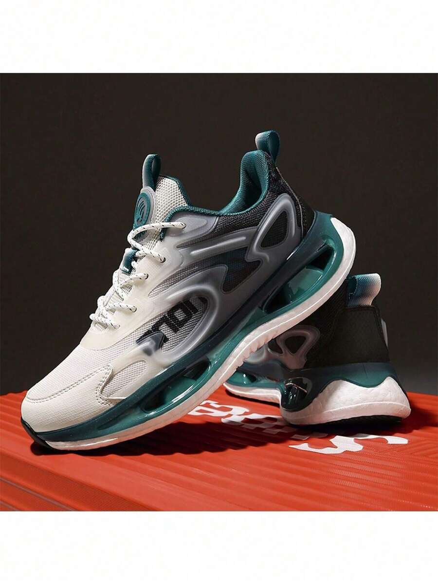 Casual Sports Shoes, Outdoor Sneakers For Couples, Men's Lightweight Casual Shoes, Breathable Luminous Fashion Sports Shoes, High Elastic Popcorn Sole Student Couples Jogging Night Running Shoes, Street Sneakers