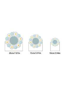 1pc Daisy Coasters Silicone Material Cute Flower Shape High Temperature Resistant Two-Color Coffee Coasters, Mug Coasters 10/15/20 Cm Mini Coasters, Suitable For Holiday Gifts, Office Colleague Gifts, Home Decor, Perfect For Home Decor & Tabletop Protection