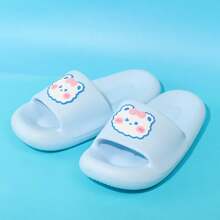 Miniso Ciabatte da donna serie morbida e carina - blu, design carino a cartone animato, materiale morbido e confortevole, ideale per relax domestico o uso in bagno, essenziale per la casa (1 pezzo)
