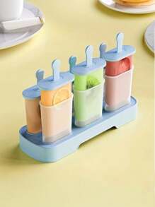 4 ألوان من صناديق آيس كريم مثلجات للاستخدام المنزلي، قوالب آيس كريم، مثلجات آيس كريم، صناديق مكعبات الثلج، آيس كريم ثلجي، يمكنك صنع قوالب آيس كريم مختلفة بنفسك، مزيل تلقائي للراحة في الوصول، أشكال مثلجات وصناديق مكعبات الثلج كاملة، يمكن تخزينها في الفريزر لفترة طويلة، مقاومة للسقوط بدون تشقق